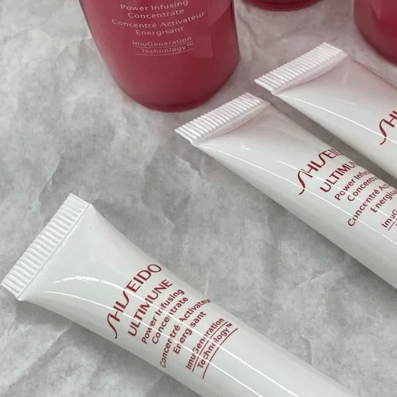 Shideido 7 pack - 4 Ultimune Moisture bottles & 3 Ultimune eye Tubes  NEW Fresh - Picture 2 of 3